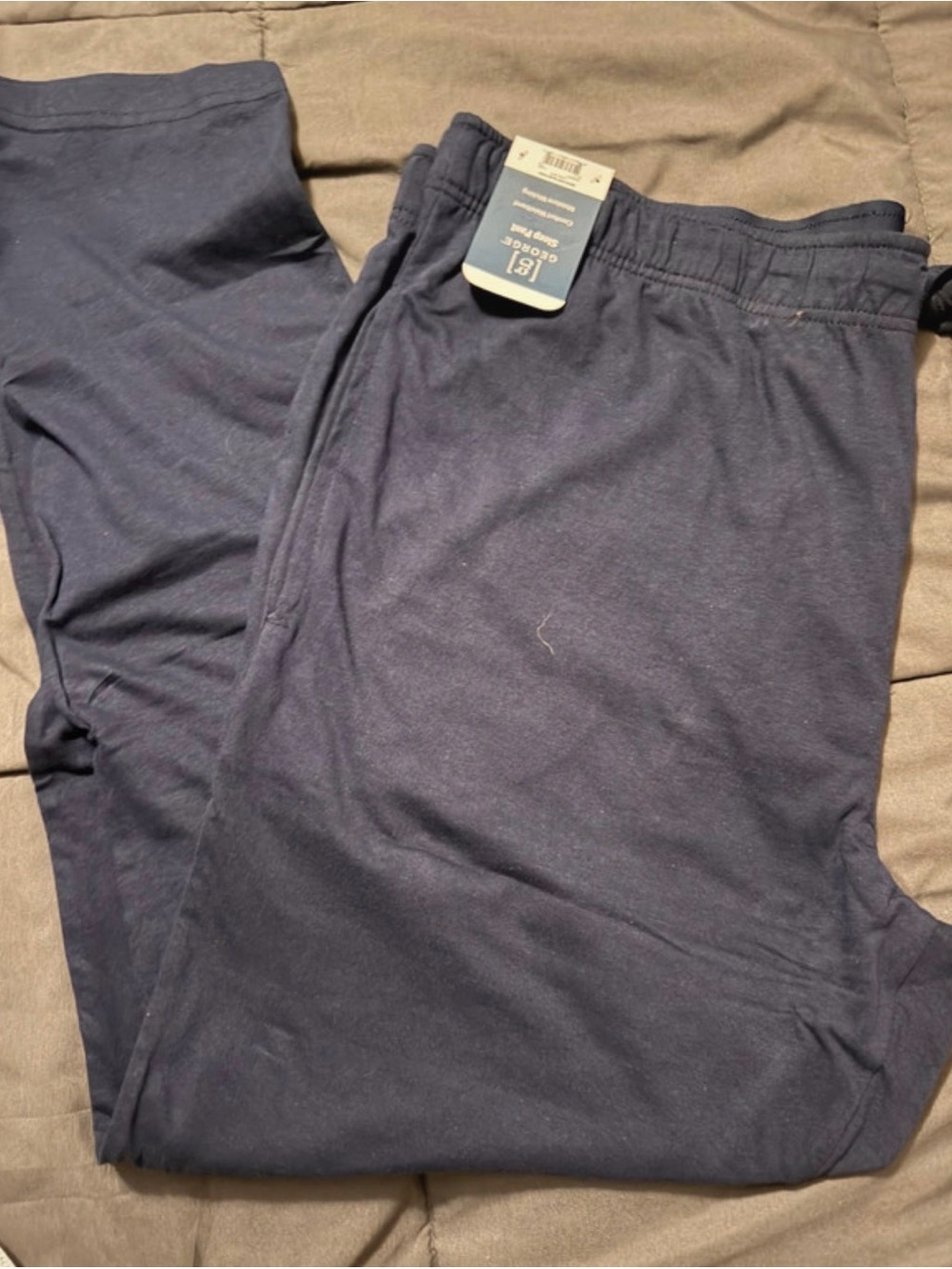 George Men's Dark Blue Sweatpants with Elastic Waist